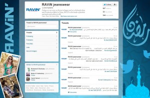 Ravin Twitter interface design