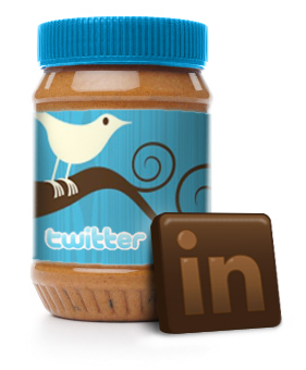 chocolate twitter linkedin logos