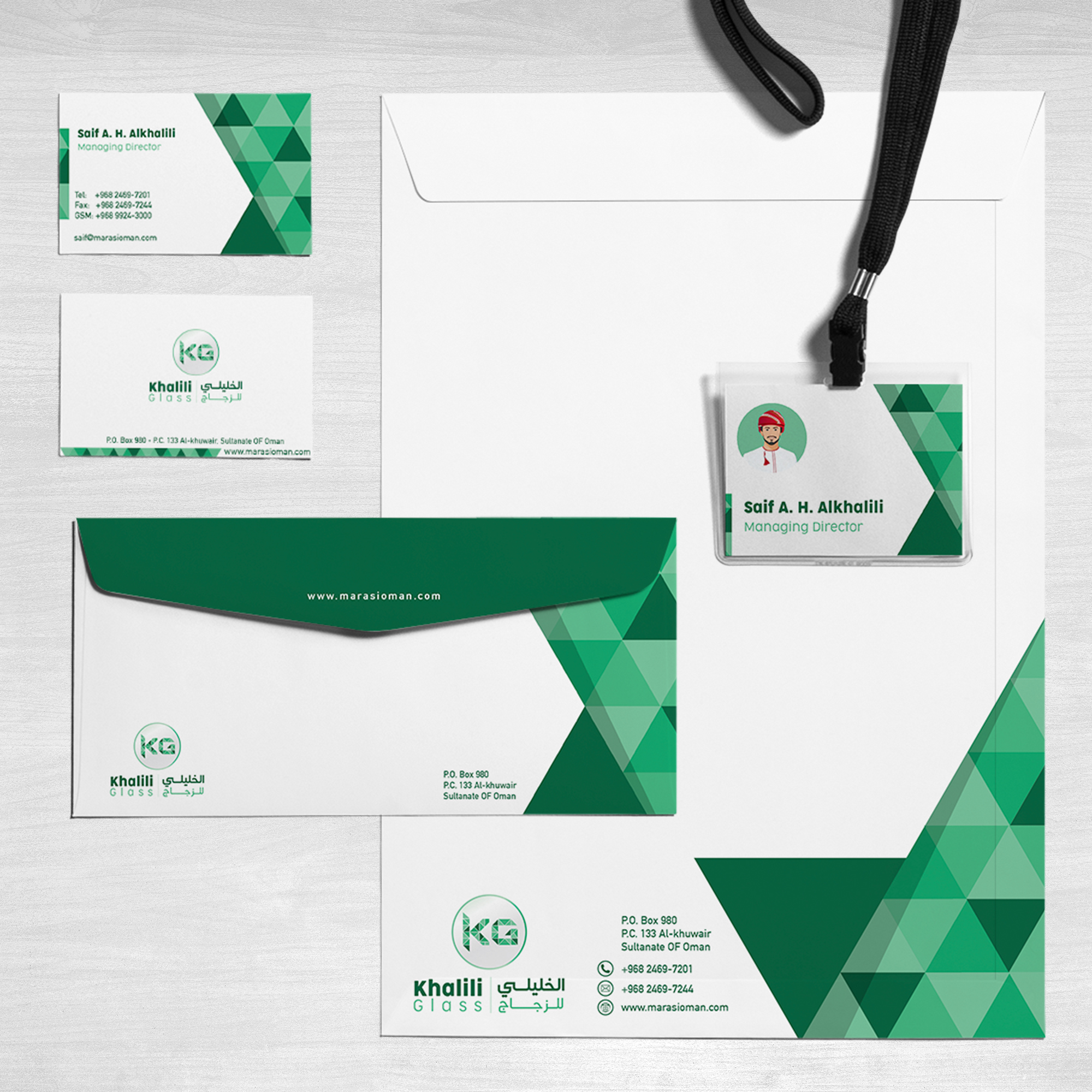 stationery design and branding in Muscat, Oman